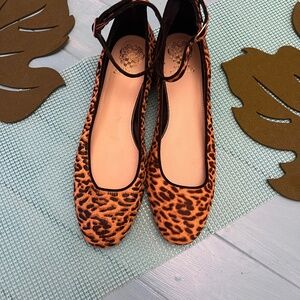 Vince Camuto leopard flats